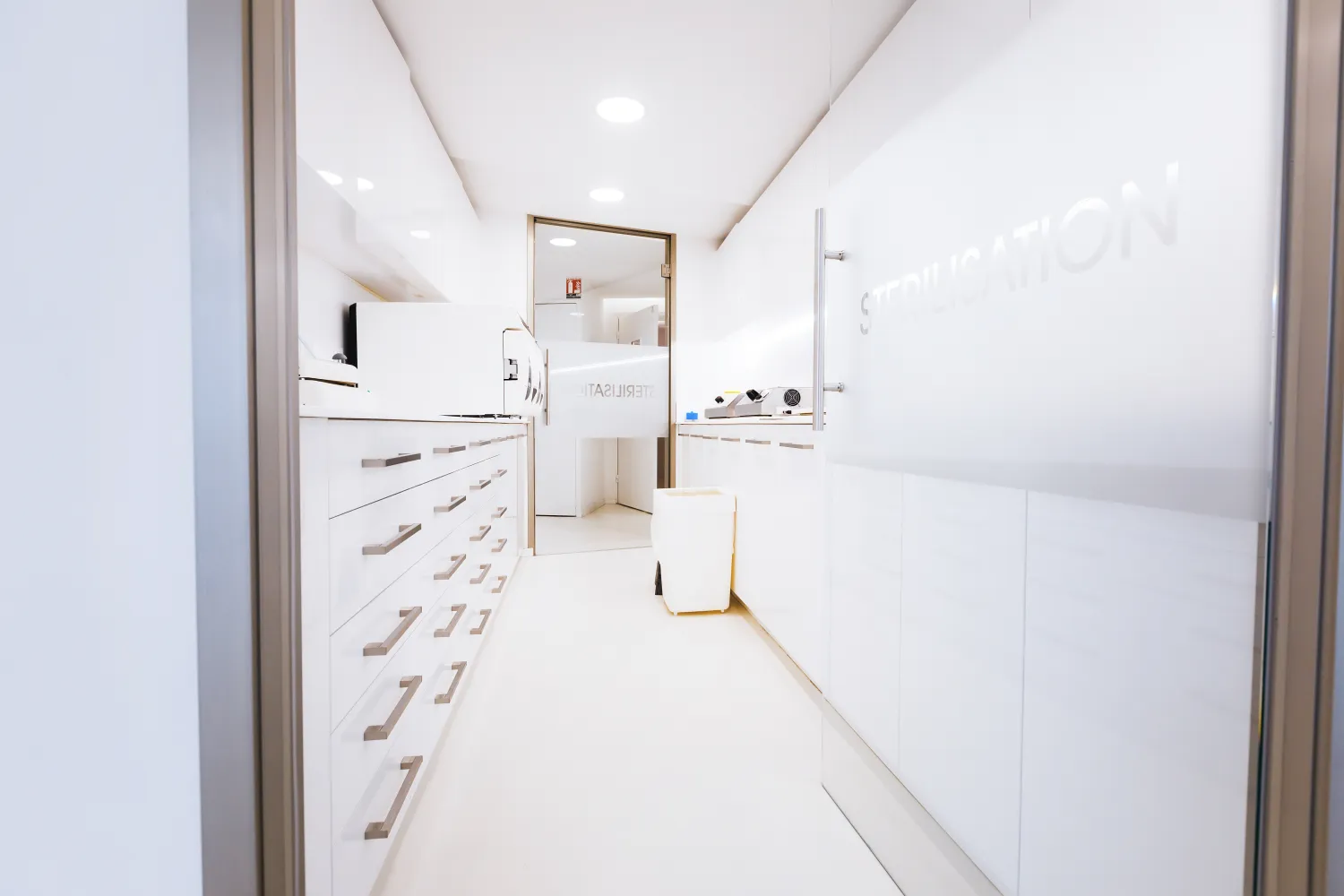 Modern, clean private clinic interior