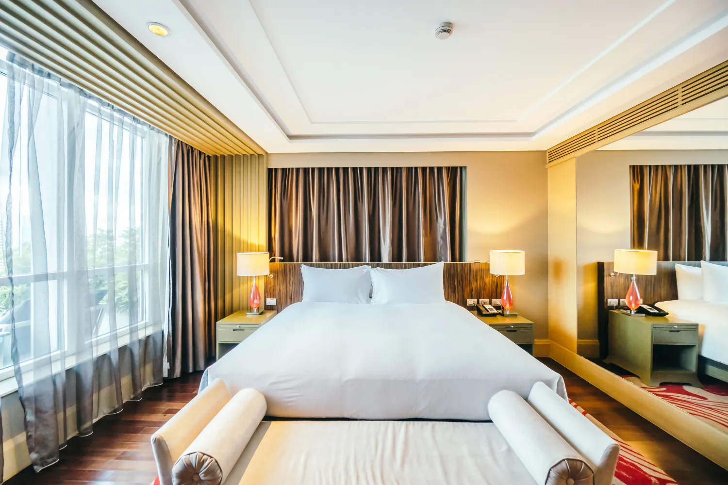 Elegant modern hotel room