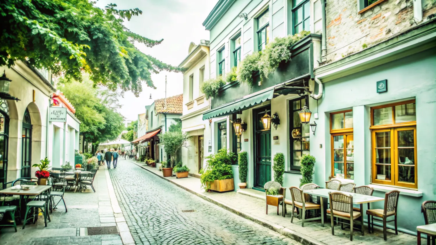 A high street lined with independent shops
