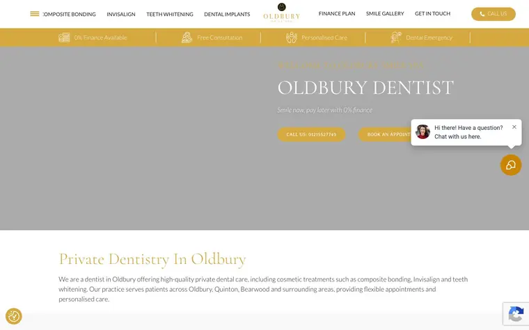 Oldbury Smile Spa website built by Get-Found