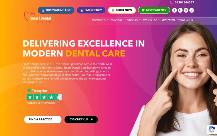 Smart Dental Care website built by Get-Found